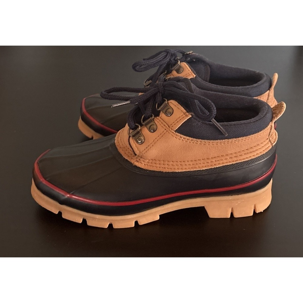 Lands' End Women's 6 Duck Ankle Boots Waterproof Leather Preppy Vintage 80's‎